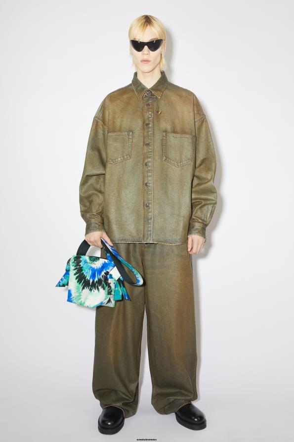 Acne Studios accesorios azul verde 0T4HT538 bolso de hombro musubi mini