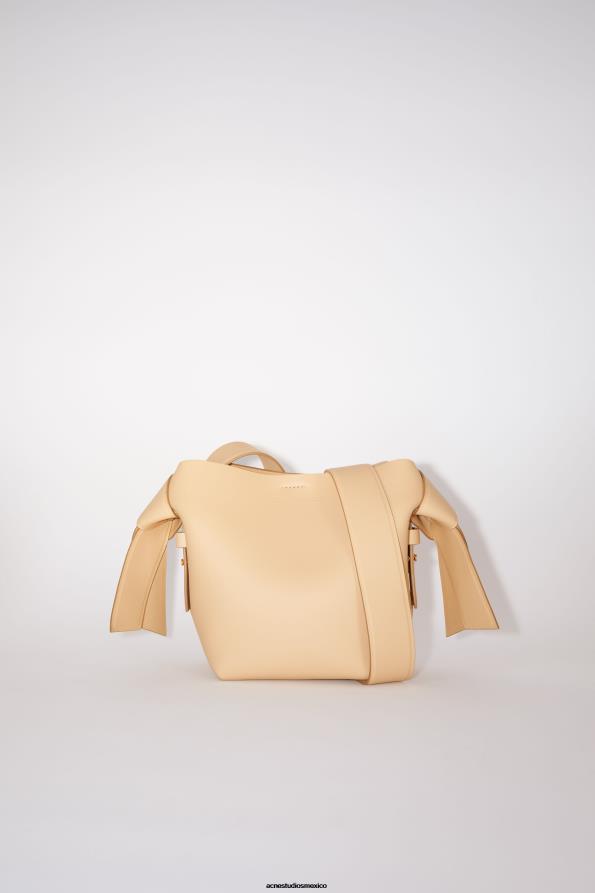 Acne Studios accesorios beige duna 0T4HT750 bolso de hombro musubi mini