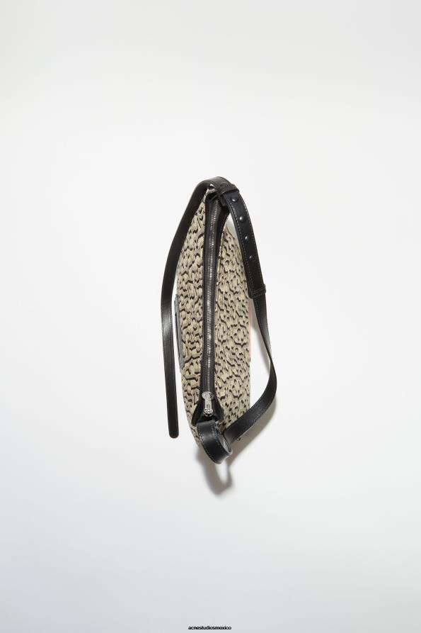 Acne Studios accesorios beige/negro 0T4HT796 bolso de hombro platt
