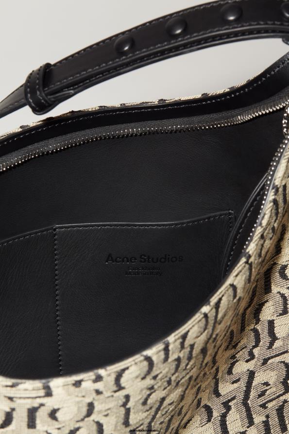 Acne Studios accesorios beige/negro 0T4HT796 bolso de hombro platt
