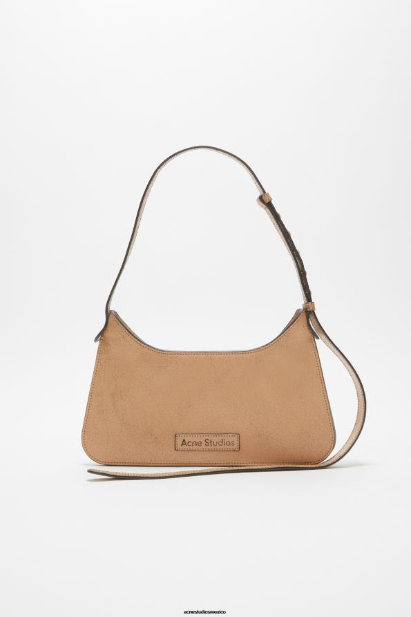 Acne Studios accesorios beige obscuro 0T4HT668 bolso de hombro mini platt