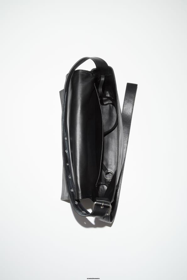 Acne Studios accesorios negro 0T4HT474 bolso de hombro de cuero desfile de pasarela