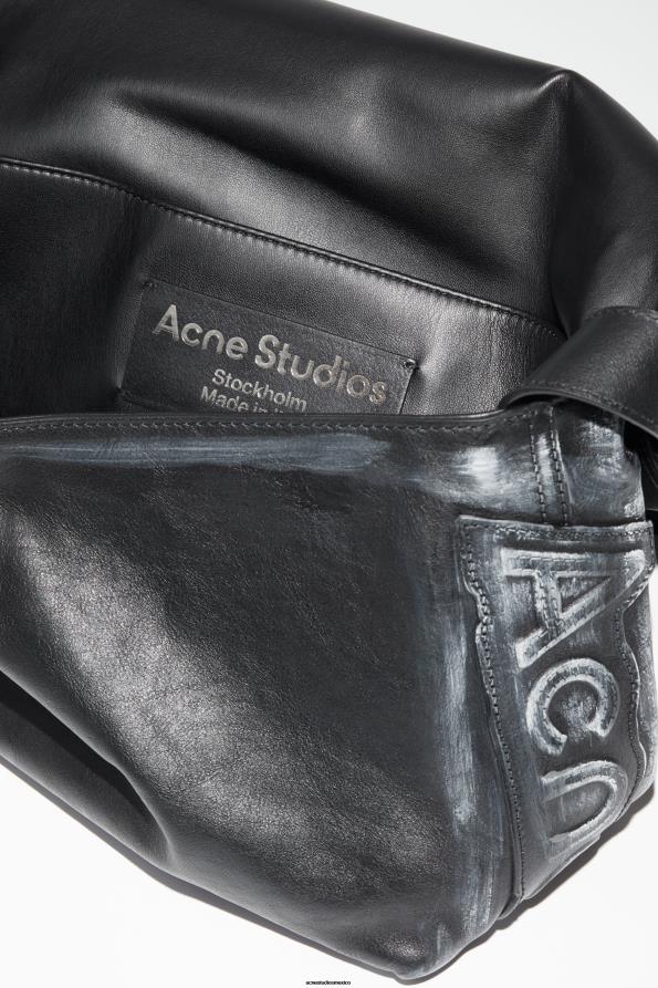 Acne Studios accesorios negro 0T4HT474 bolso de hombro de cuero desfile de pasarela