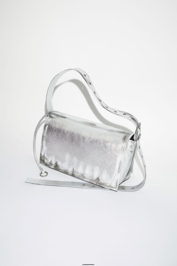 Acne Studios accesorios plata 0T4HT681 bolso de hombro de cuero desfile de pasarela