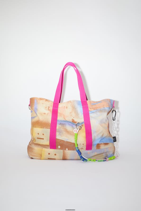 Acne Studios accesorios beige/multicolor 0T4HT789 bolso de mano