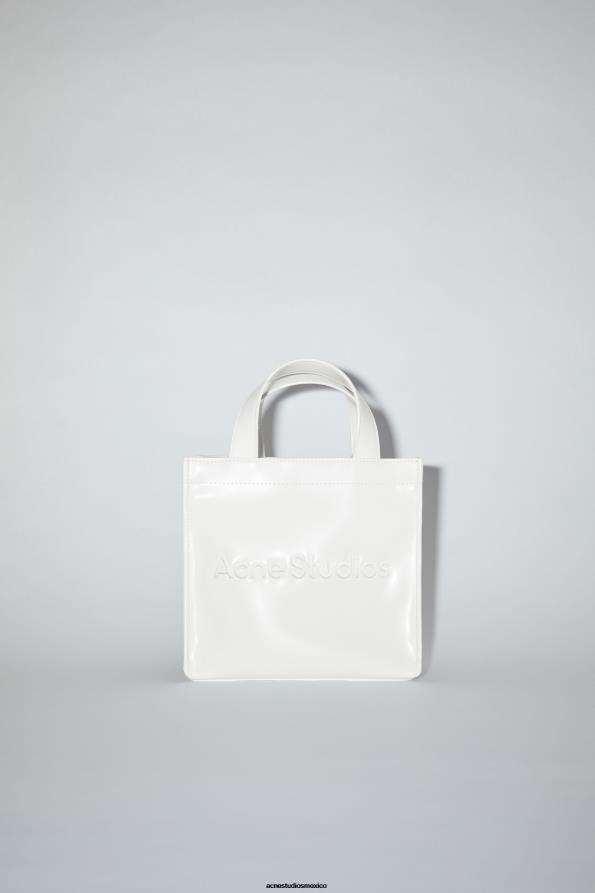 Acne Studios accesorios blanco 0T4HT828 bolso shopper mini con logo