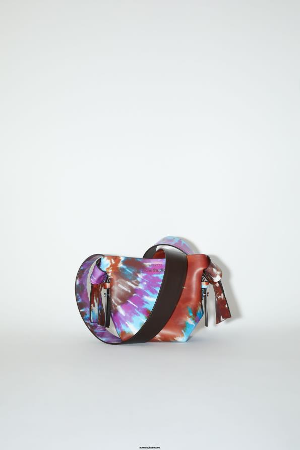 Acne Studios accesorios marrón/morado 0T4HT639 bolso tote musubi