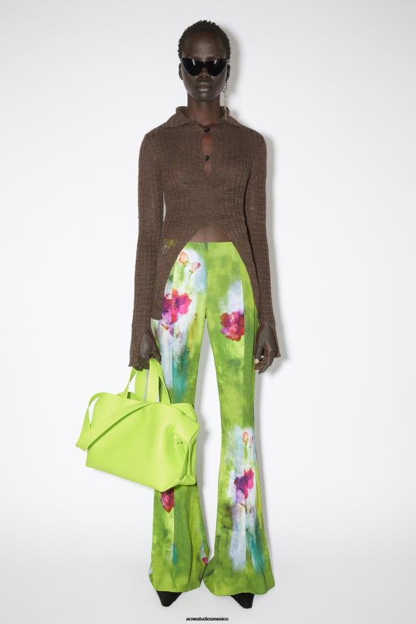 Acne Studios accesorios verde lima 0T4HT740 bolso tote midi musubi