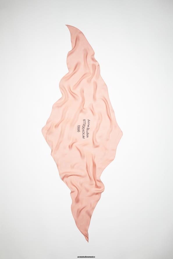 Acne Studios accesorios Rosa Rosa 0T4HT732 bufanda de seda