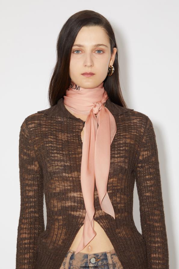 Acne Studios accesorios Rosa Rosa 0T4HT732 bufanda de seda