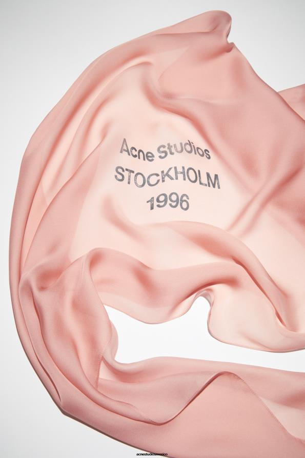 Acne Studios accesorios Rosa Rosa 0T4HT732 bufanda de seda