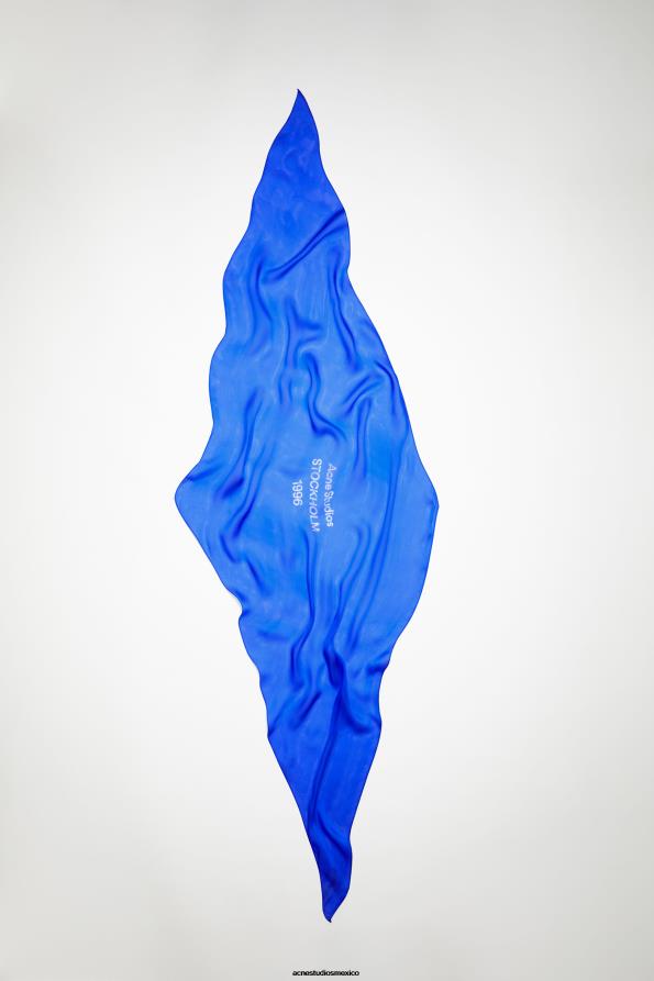 Acne Studios accesorios azul eléctrico 0T4HT529 bufanda de seda