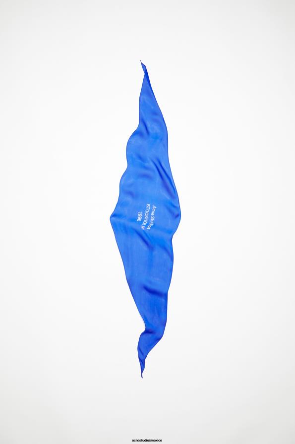 Acne Studios accesorios azul eléctrico 0T4HT530 bufanda de seda