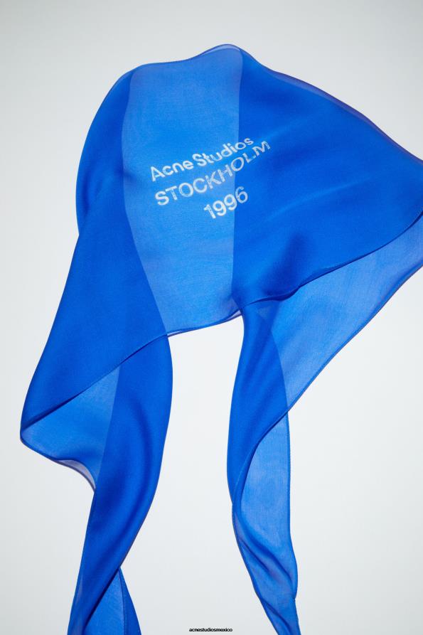 Acne Studios accesorios azul eléctrico 0T4HT530 bufanda de seda
