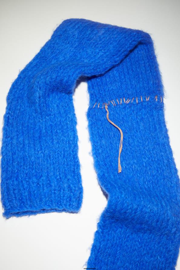 Acne Studios accesorios azul profundo 0T4HT544 bufanda con mangas en mezcla de alpaca