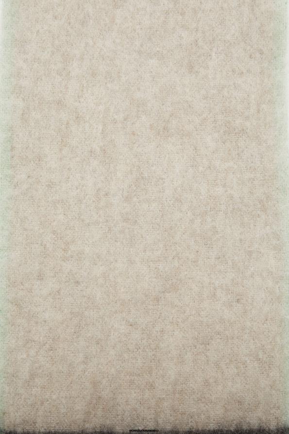 Acne Studios accesorios beige/gris 0T4HT788 bufanda de lana y mohair - estrecha