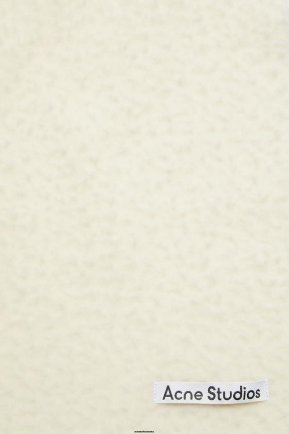 Acne Studios accesorios blanco cálido 0T4HT873 bufanda de lana con flecos