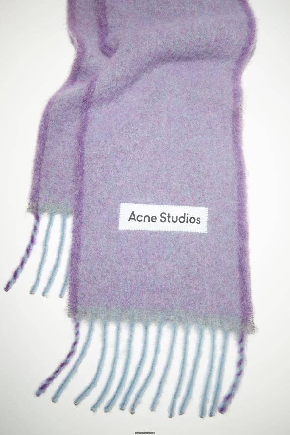 Acne Studios accesorios lavanda violeta 0T4HT713 bufanda de lana y mohair - estrecha