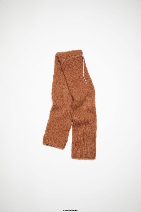 Acne Studios accesorios marrón jengibre 0T4HT641 bufanda con mangas en mezcla de alpaca
