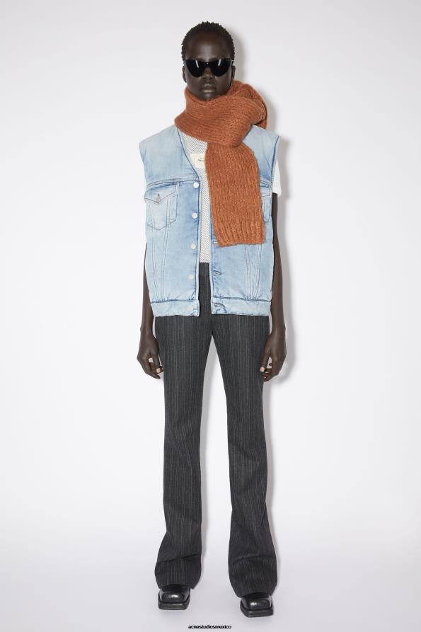 Acne Studios accesorios marrón jengibre 0T4HT641 bufanda con mangas en mezcla de alpaca