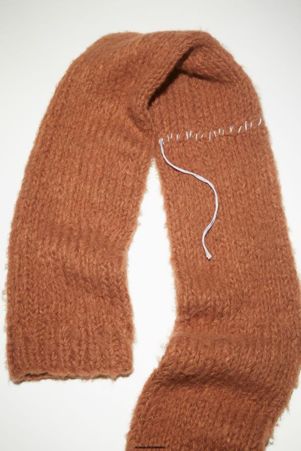 Acne Studios accesorios marrón jengibre 0T4HT641 bufanda con mangas en mezcla de alpaca