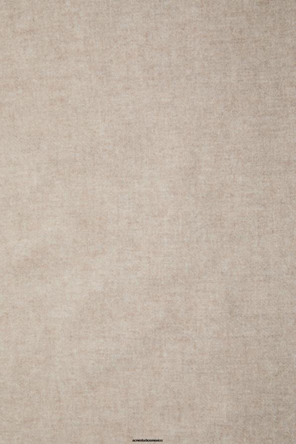 Acne Studios accesorios mezcla de avena 0T4HT813 bufanda de lana con flecos - extragrande