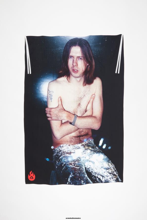 Acne Studios accesorios plata 0T4HT672 pañuelo de seda estampado