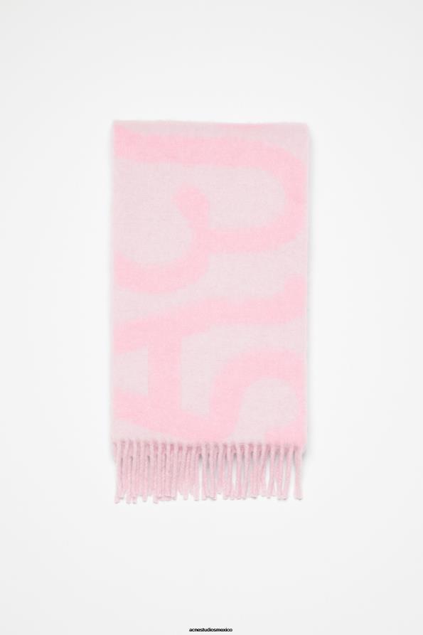 Acne Studios accesorios rosa 0T4HT850 bufanda con logo