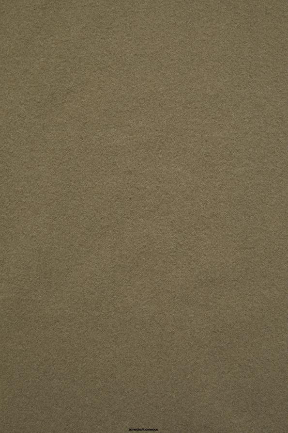 Acne Studios accesorios verde caqui 0T4HT605 bufanda de lana con flecos - estrecha