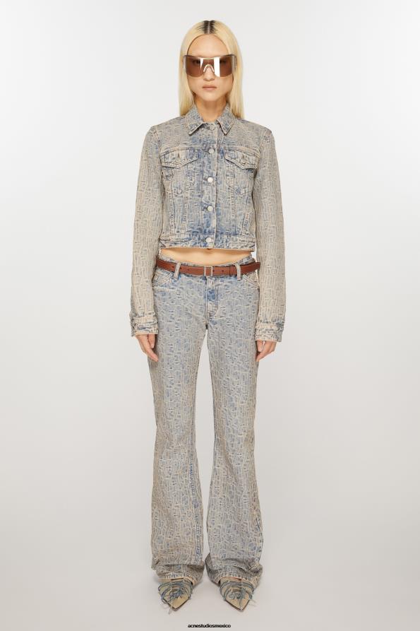 Acne Studios accesorios marrón 0T4HT638 cinturón con hebilla de cuero