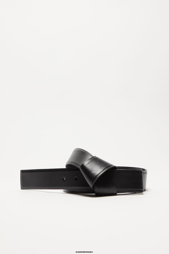 Acne Studios accesorios negro 0T4HT480 cinturón de cuero musubi