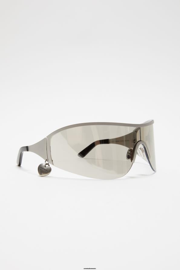 Acne Studios accesorios plata/transparente 0T4HT671 gafas de sol con montura metálica