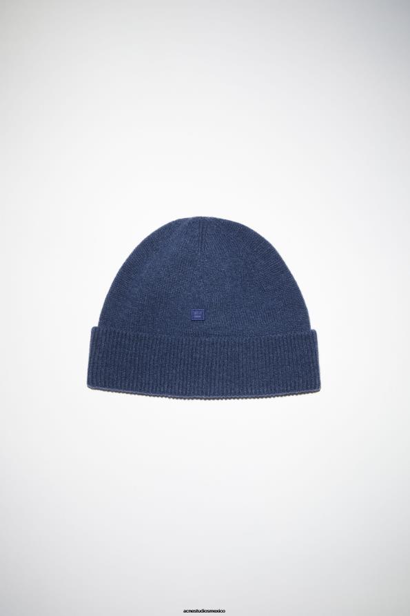 Acne Studios accesorios azul tinta 0T4HT547 gorro con micro parche facial