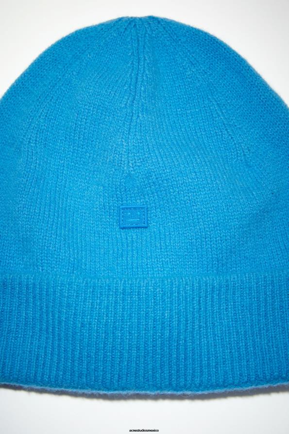Acne Studios accesorios azul zafiro 0T4HT545 gorro con micro parche facial