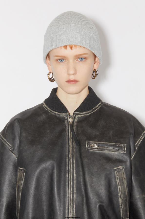 Acne Studios accesorios mezcla gris claro 0T4HT662 gorro de lana y cachemira