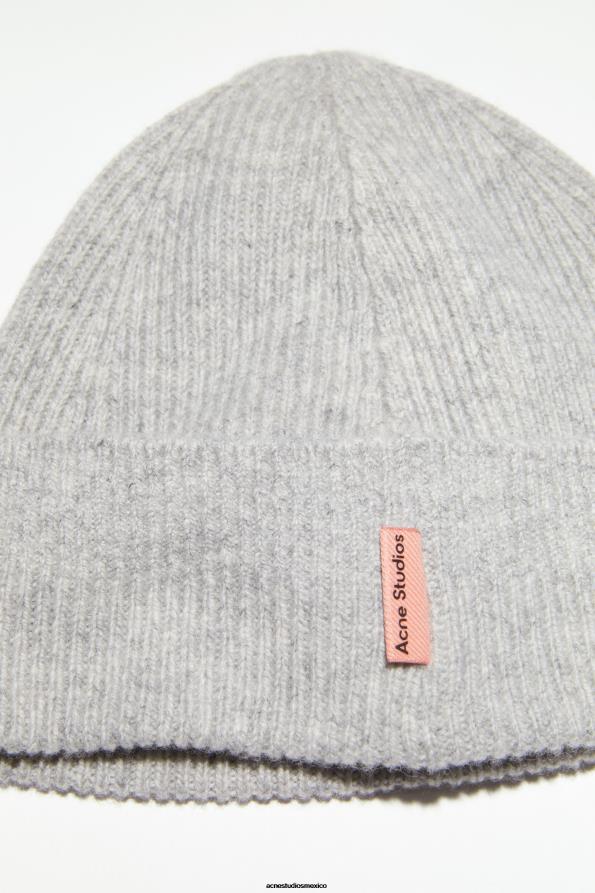 Acne Studios accesorios mezcla gris claro 0T4HT662 gorro de lana y cachemira