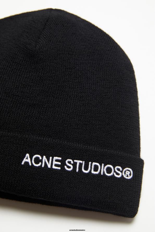 Acne Studios accesorios negro 0T4HT450 gorro con logo