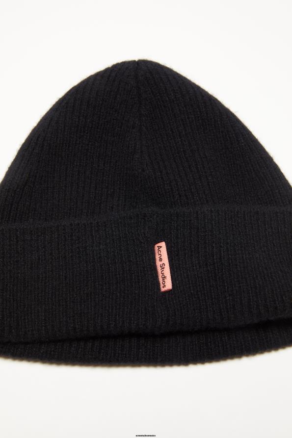 Acne Studios accesorios negro 0T4HT456 gorro de lana y cachemira