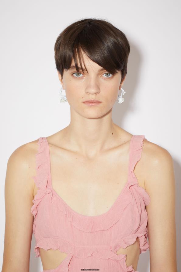 Acne Studios accesorios blanco 0T4HT827 pendientes de rosas