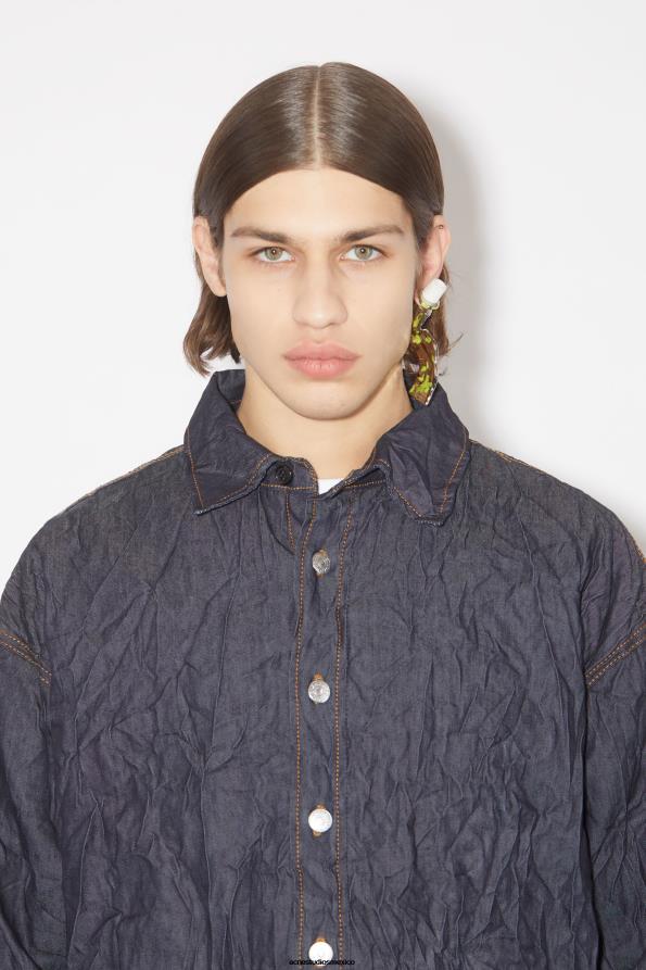 Acne Studios accesorios plata/amarillo 0T4HT693 desfile de aretes de tubo de pintura