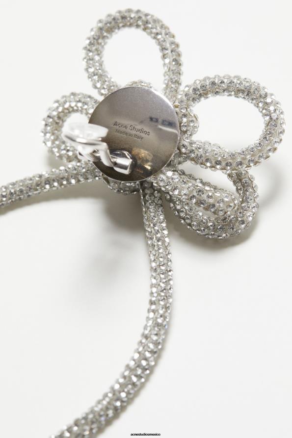 Acne Studios accesorios plata antigua 0T4HT646 pendiente de cordón de cristal