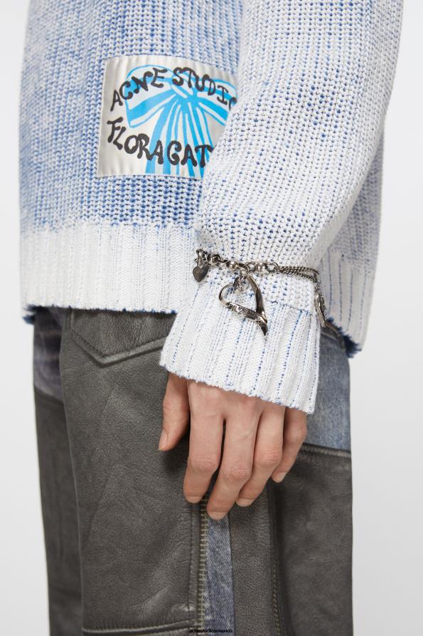 Acne Studios accesorios plata antigua 0T4HT648 collar con dije de corazón