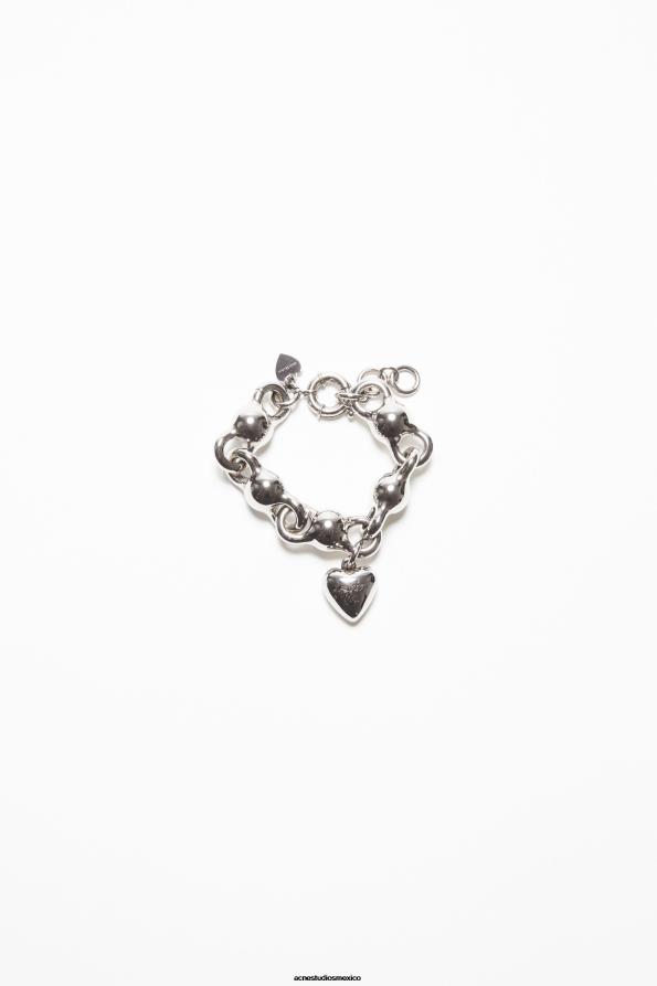 Acne Studios accesorios plata antigua 0T4HT654 Brazalete encantado