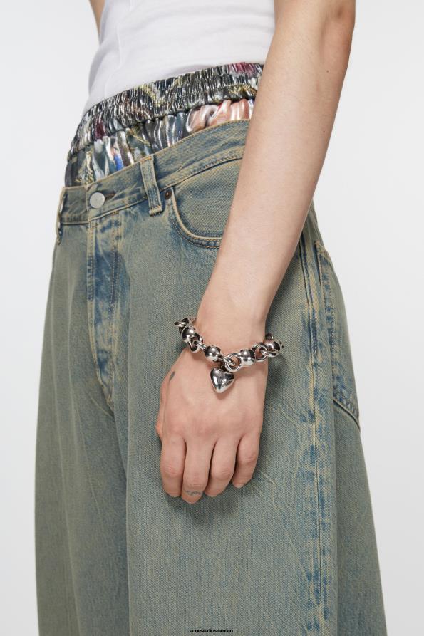 Acne Studios accesorios plata antigua 0T4HT654 Brazalete encantado