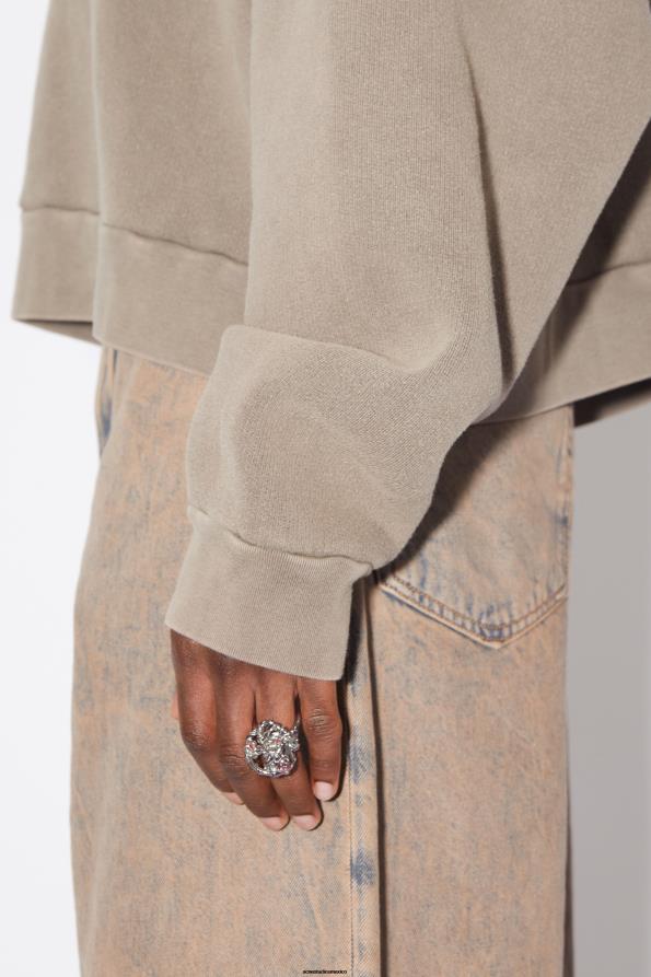 Acne Studios accesorios plata/rosa 0T4HT692 anillo de cristal escultural