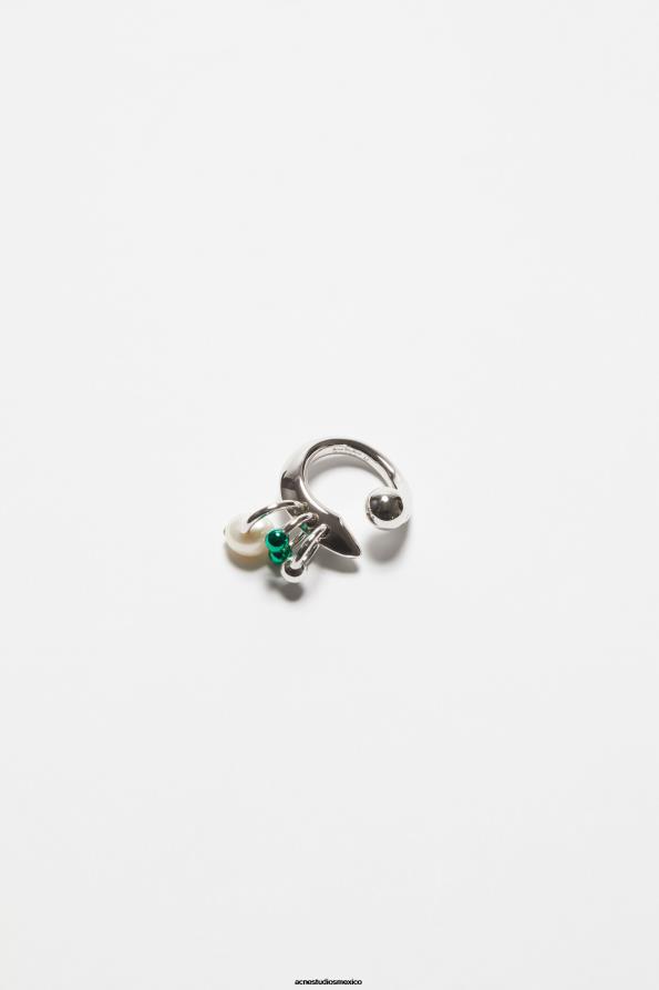 Acne Studios accesorios plata/verde 0T4HT680 anillo con múltiples dijes
