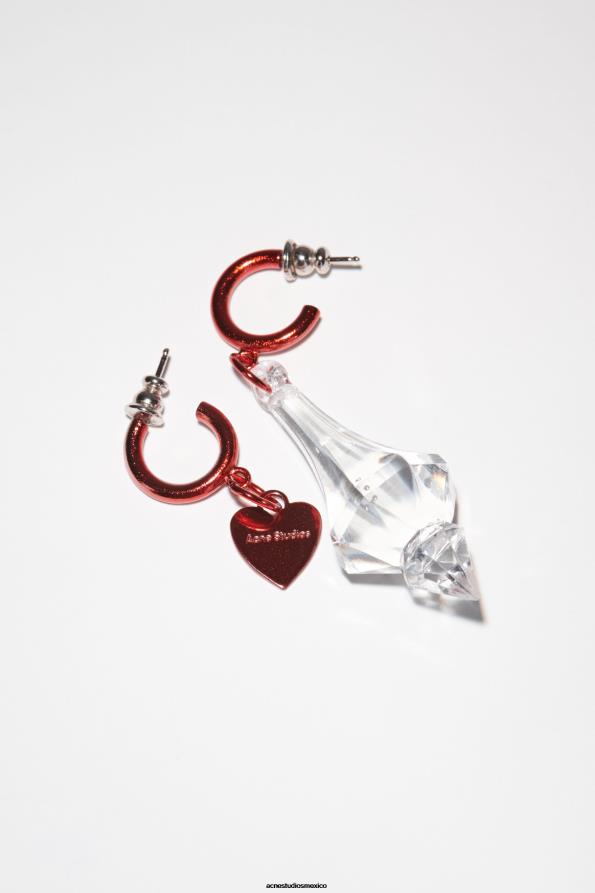 Acne Studios accesorios rojo 0T4HT757 pendientes de araña