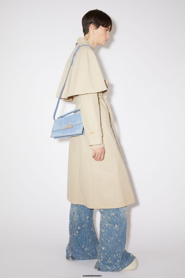 Acne Studios accesorios azul claro 0T4HT767 bolso mini distorsión