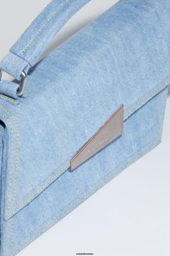Acne Studios accesorios azul claro 0T4HT767 bolso mini distorsión