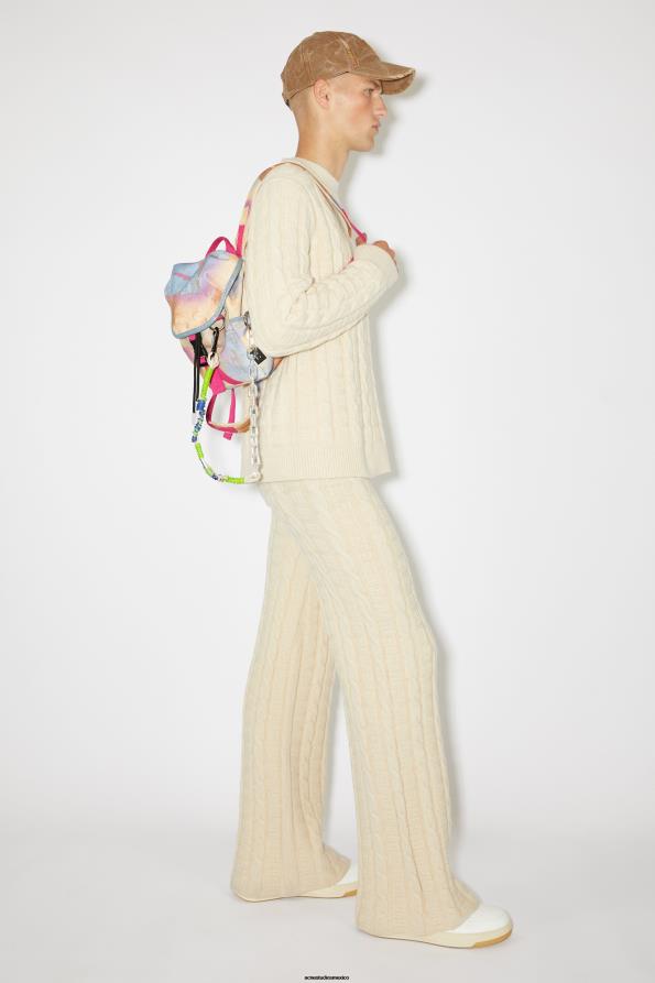 Acne Studios accesorios beige/multicolor 0T4HT790 mini mochila